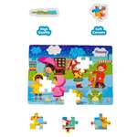 Ratnas 4 in 1 Indian Seasons Jigsaw Puzzle for Kids- Set of 4 